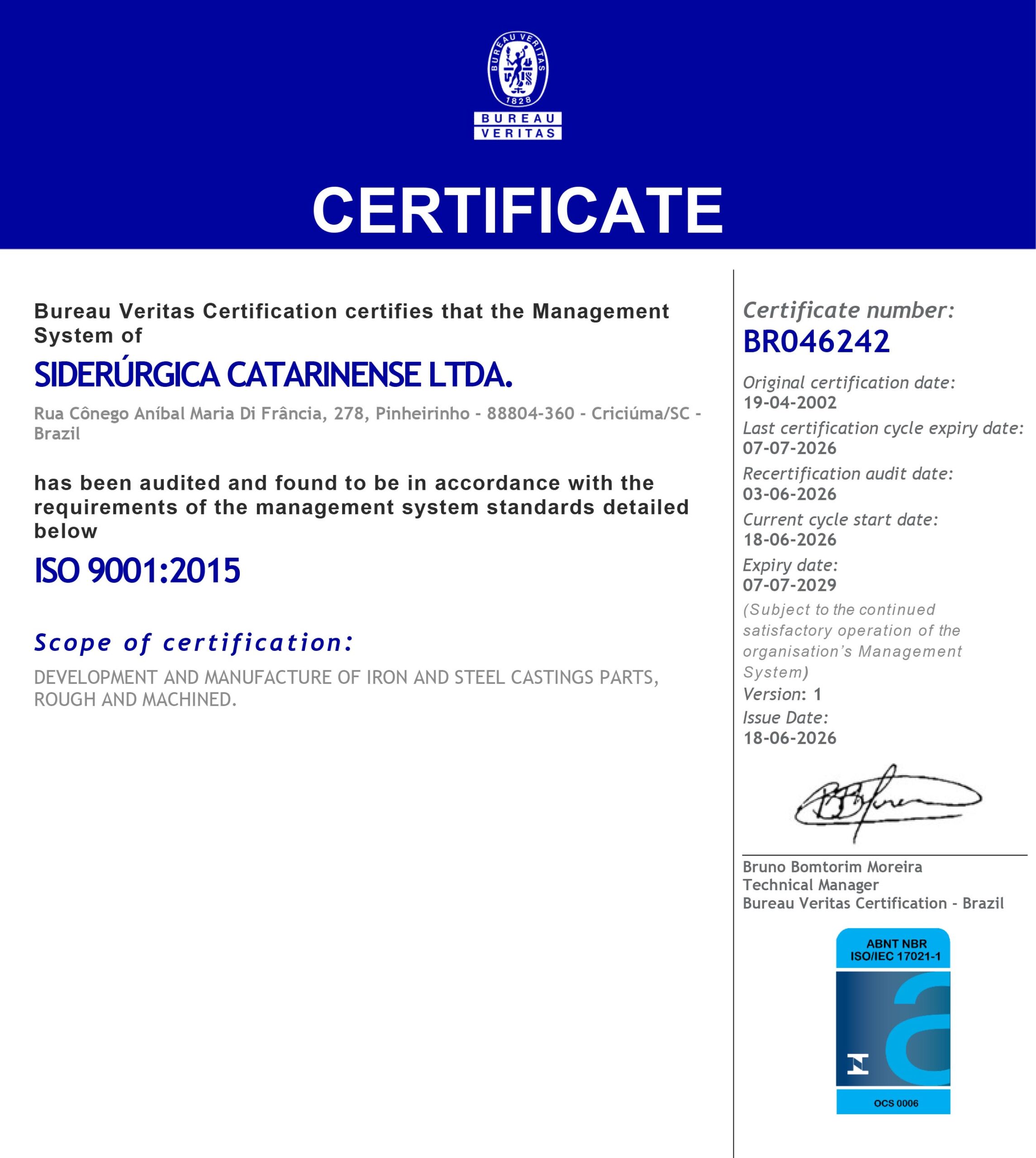 Home 10 Certificado ISO BR046242 Ingles scaled